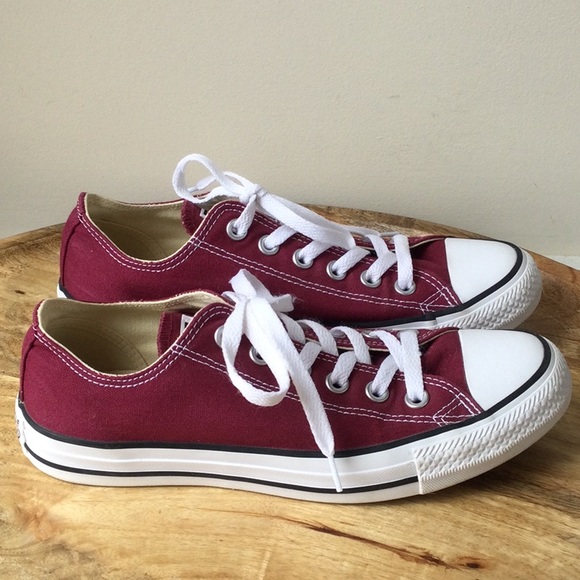 Converse Shoes - FINAL PRICE! Converse burgundy shoes Sz 8 worn once